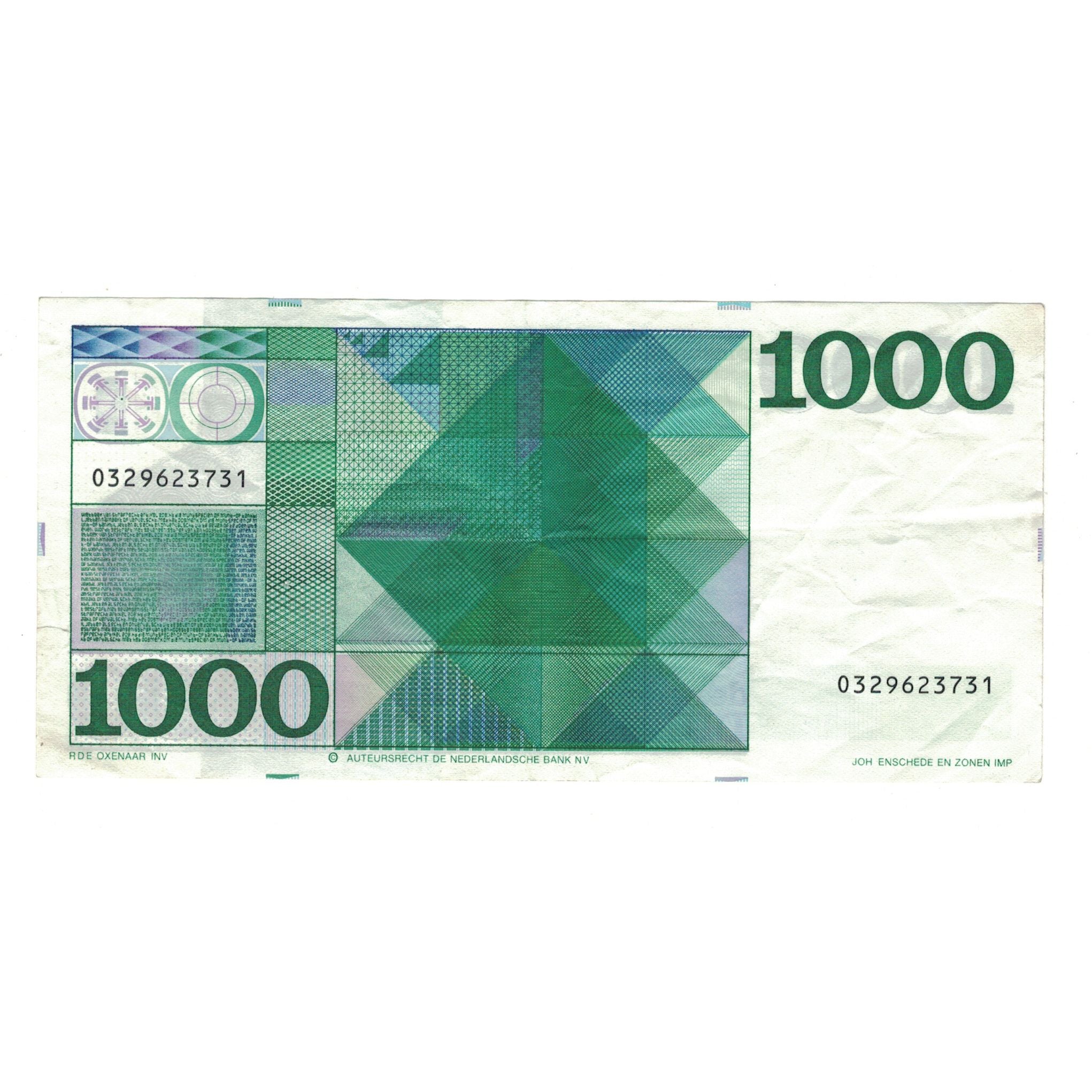 Banknote, Netherlands, 1000 Gulden, 1972, 1972-03-30, KM:94a, EF(40-45)