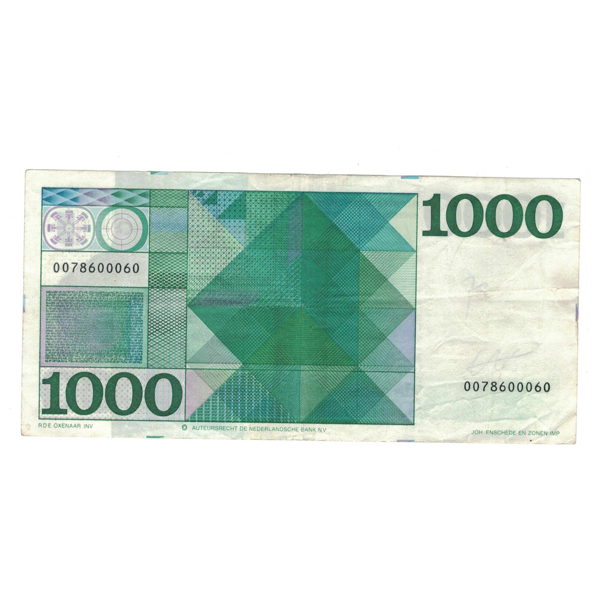 Banknote, Netherlands, 1000 Gulden, 1972, 1972-03-30, KM:94a, EF(40-45)