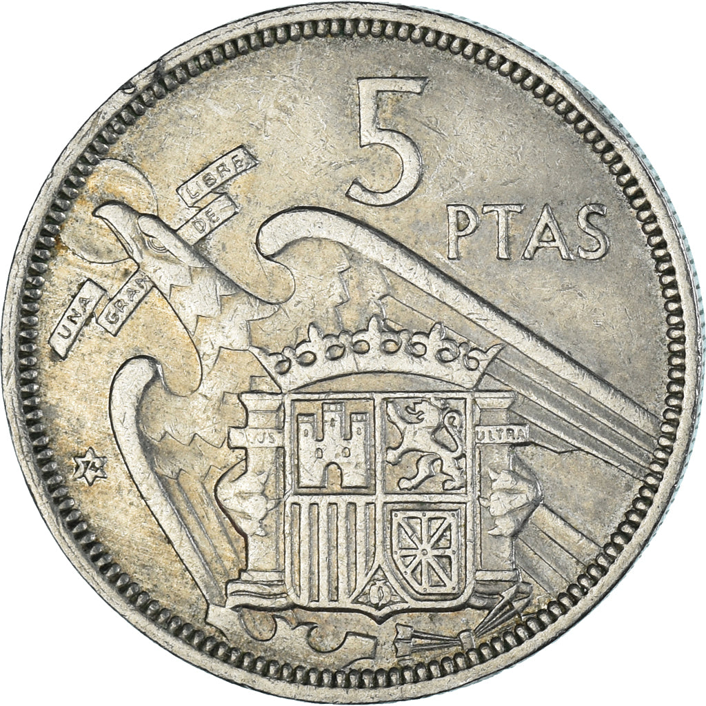 Monnaie, Espagne, 5 Pesetas, 1974