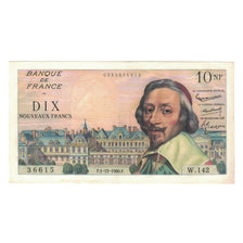 Francia, 10 Nouveaux Francs, Richelieu, 1960, W.142, BB+, Fayette:57.12, KM:142a
