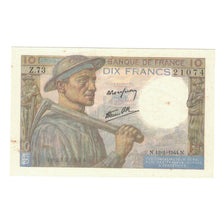 Francia, 10 Francs, Mineur, 1944, Z.73, BB+, Fayette:08.10, KM:99e