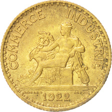 Coin, France, Chambre de commerce, Franc, 1922, Paris, AU(50-53)