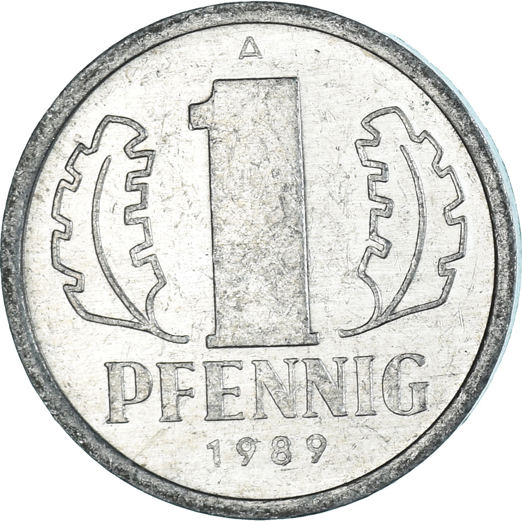 Moneda, REPÚBLICA DEMOCRÁTICA ALEMANA, Pfennig, 1989