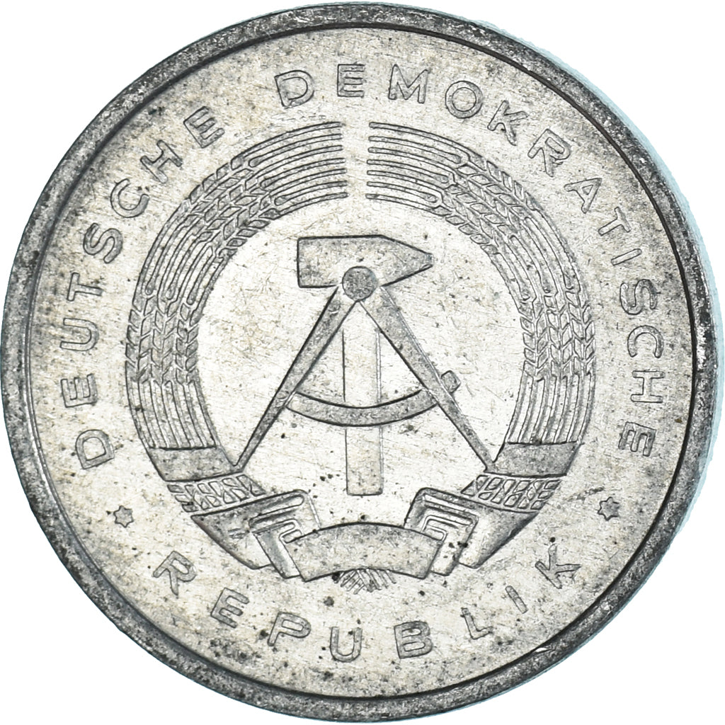 Moeda, ALEMANHA - REPÚBLICA DEMOCRÁTICA, 5 Pfennig, 1989