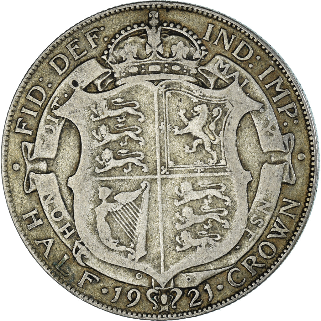 Moneda, Gran Bretaña, 1/2 Crown, 1921