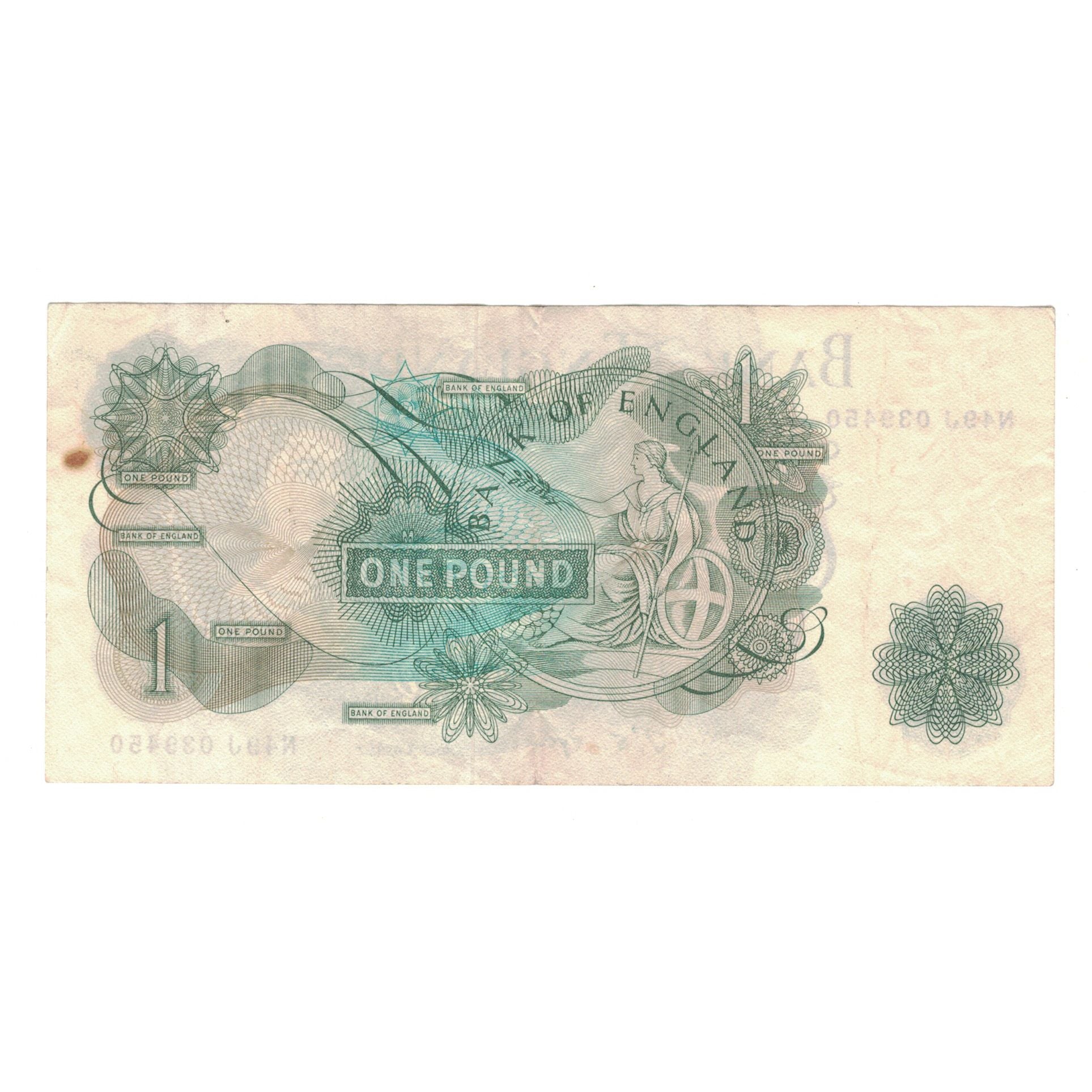 Nota, Grã-Bretanha, 1 Pound, KM:374e, VF(30-35)