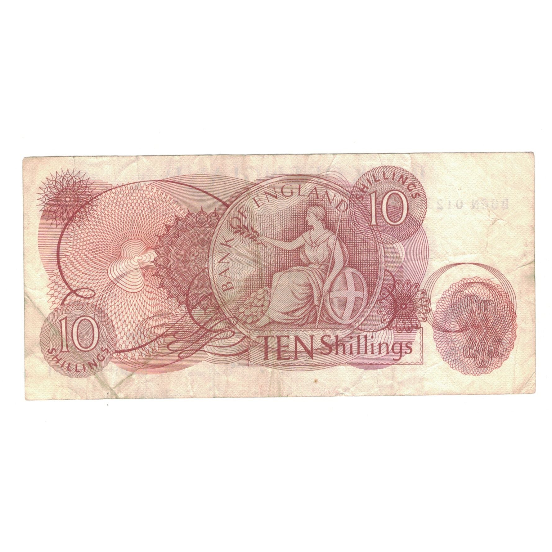 Banknote, Great Britain, 10 Shillings, KM:373c, VF(30-35)
