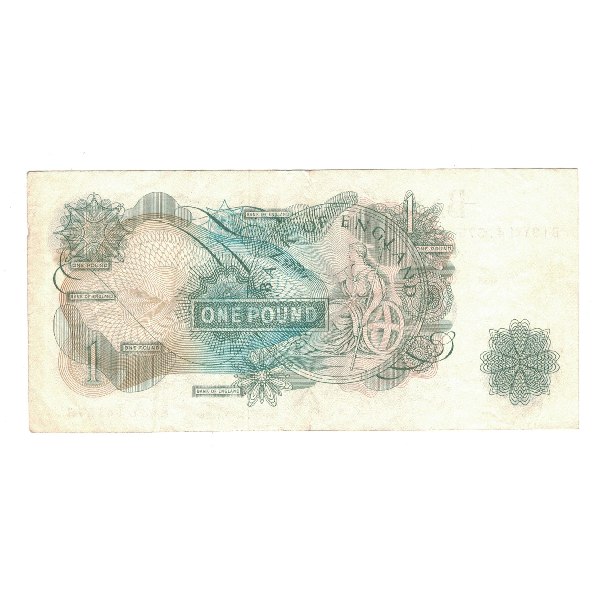 Banknote, Great Britain, 1 Pound, KM:374e, EF(40-45)
