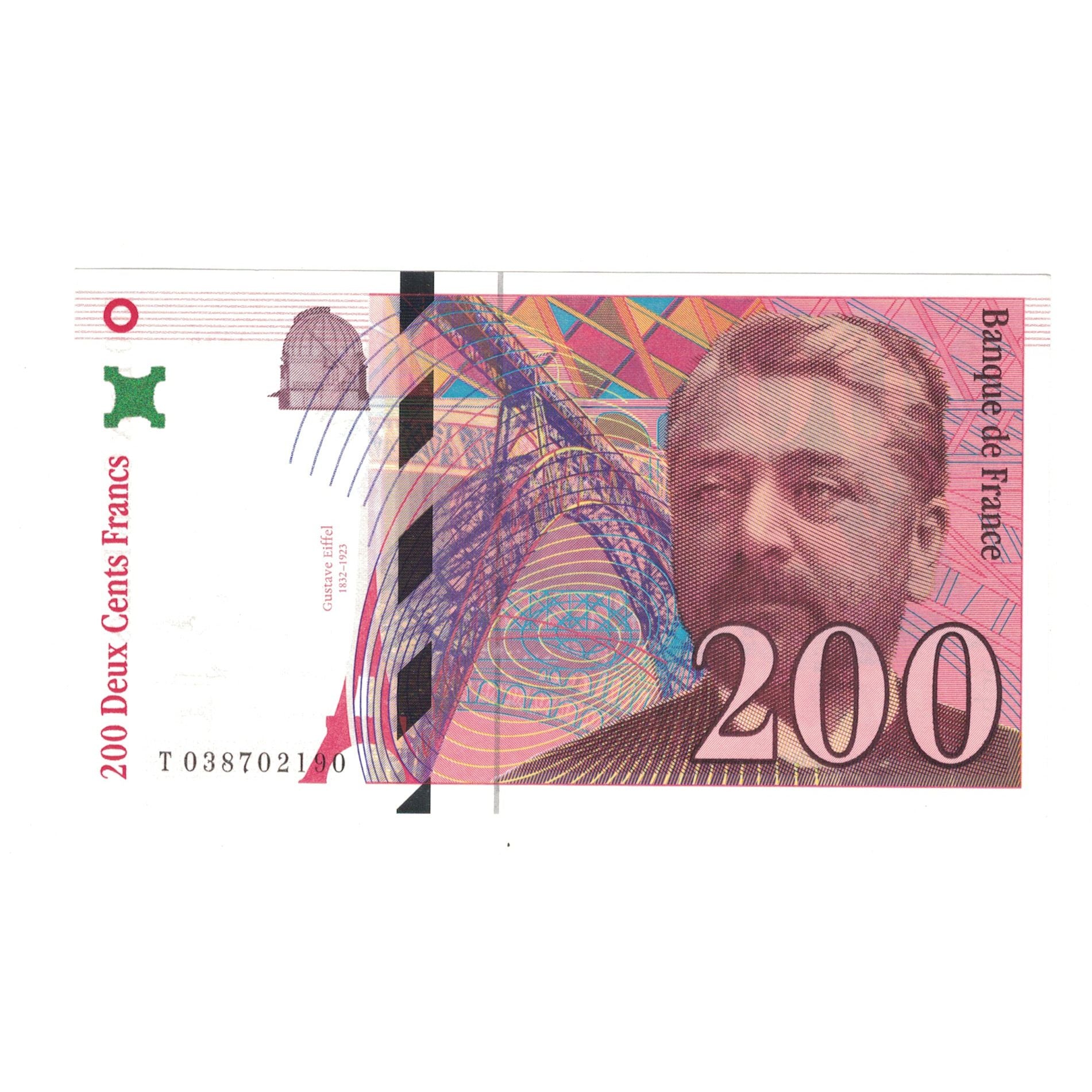 France, 200 Francs, Eiffel, 1996, T038702190, UNC(65-70), Fayette:75.3a, KM:159b