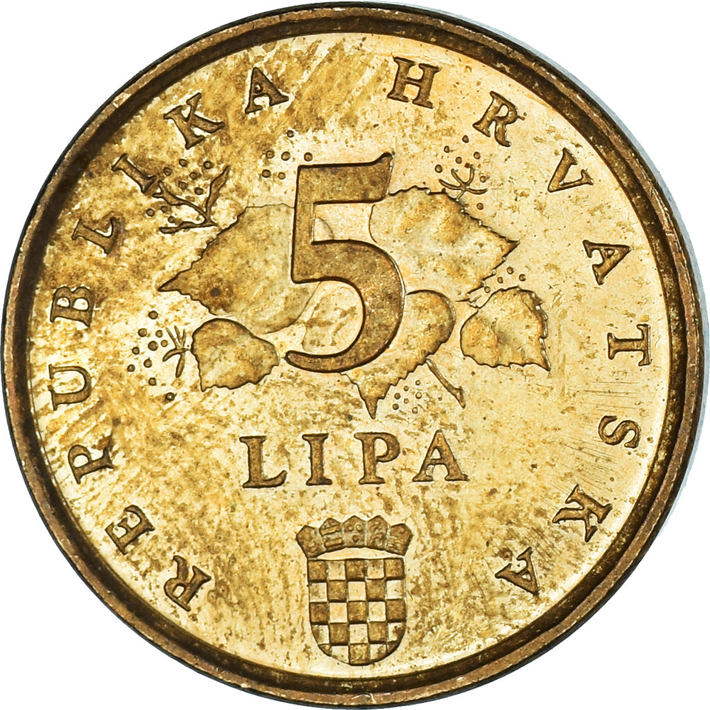 Munten, Kroatië, 5 Lipa, 1994