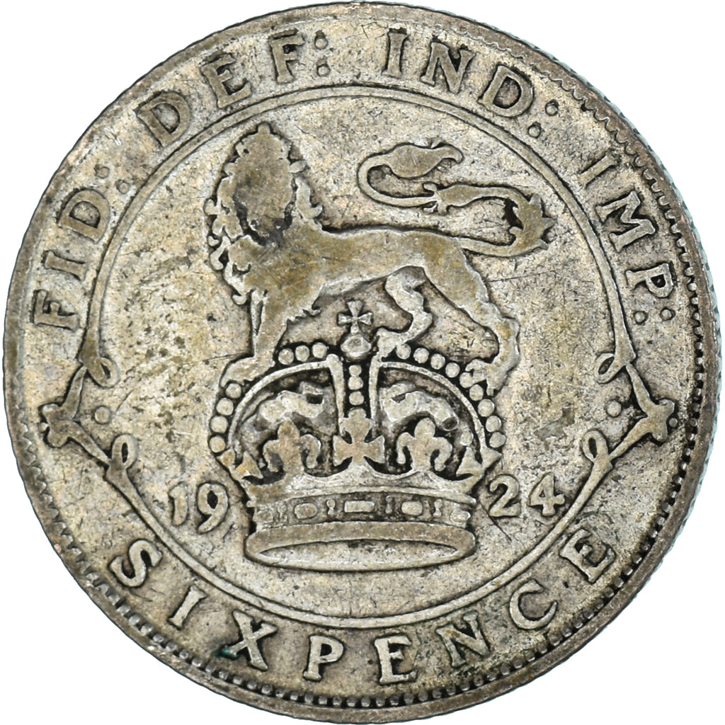 Munten, Groot Bretagne, 6 Pence, 1924