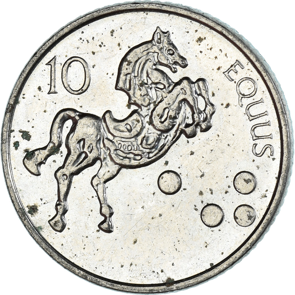 Moeda, Eslovénia, 10 Tolarjev, 2004