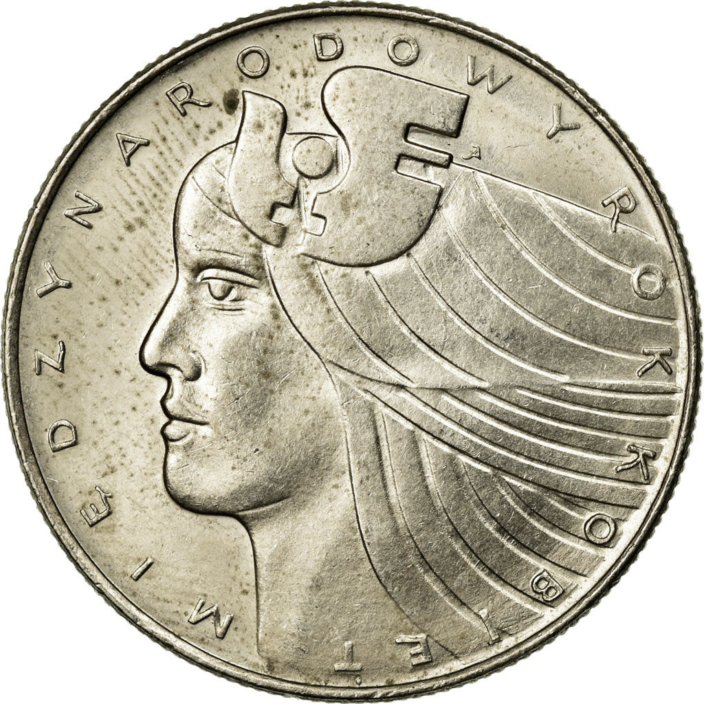 Coin, Poland, 20 Zlotych, 1975, Warsaw, AU(55-58), Copper-nickel, KM:75