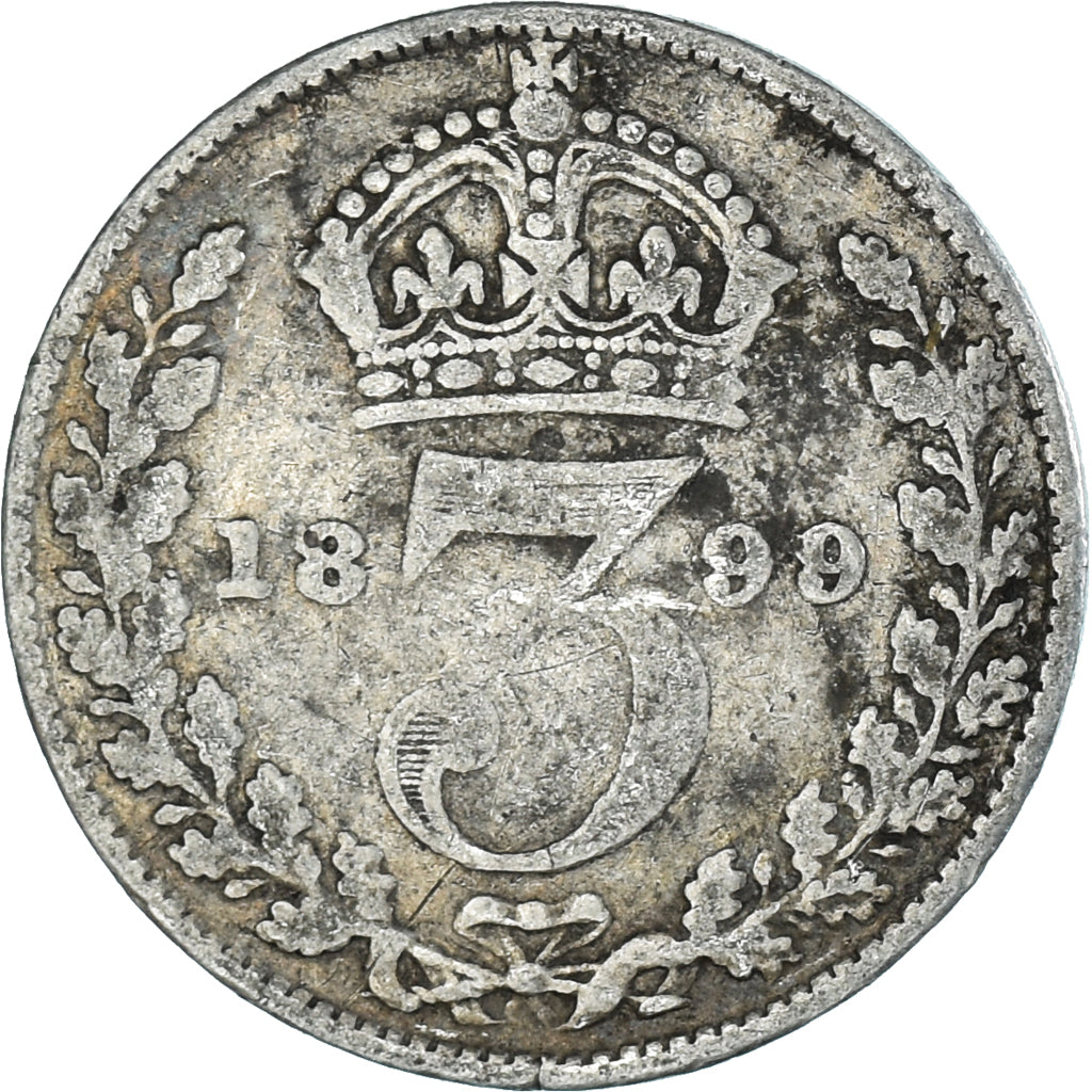 Coin, Great Britain, 3 Pence, 1899