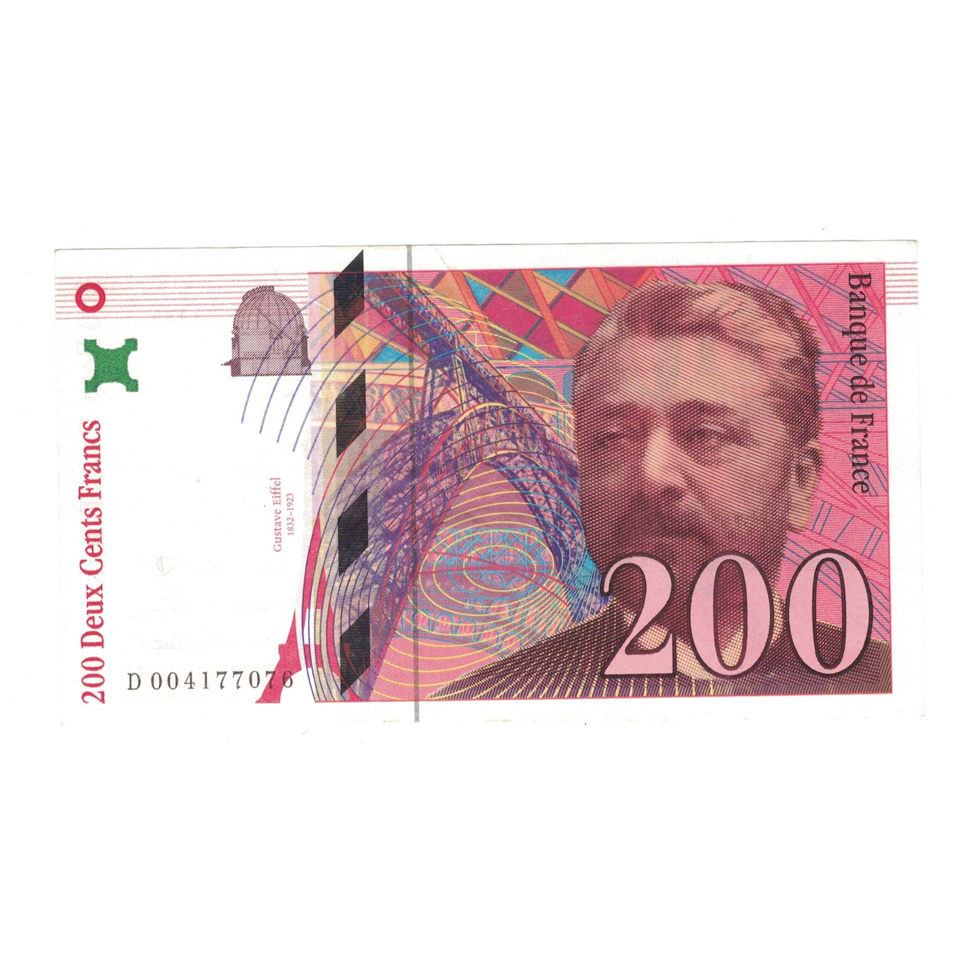 France, 200 Francs, Eiffel, 1996, D004177076, AU(50-53), Fayette:75.02, KM:159a