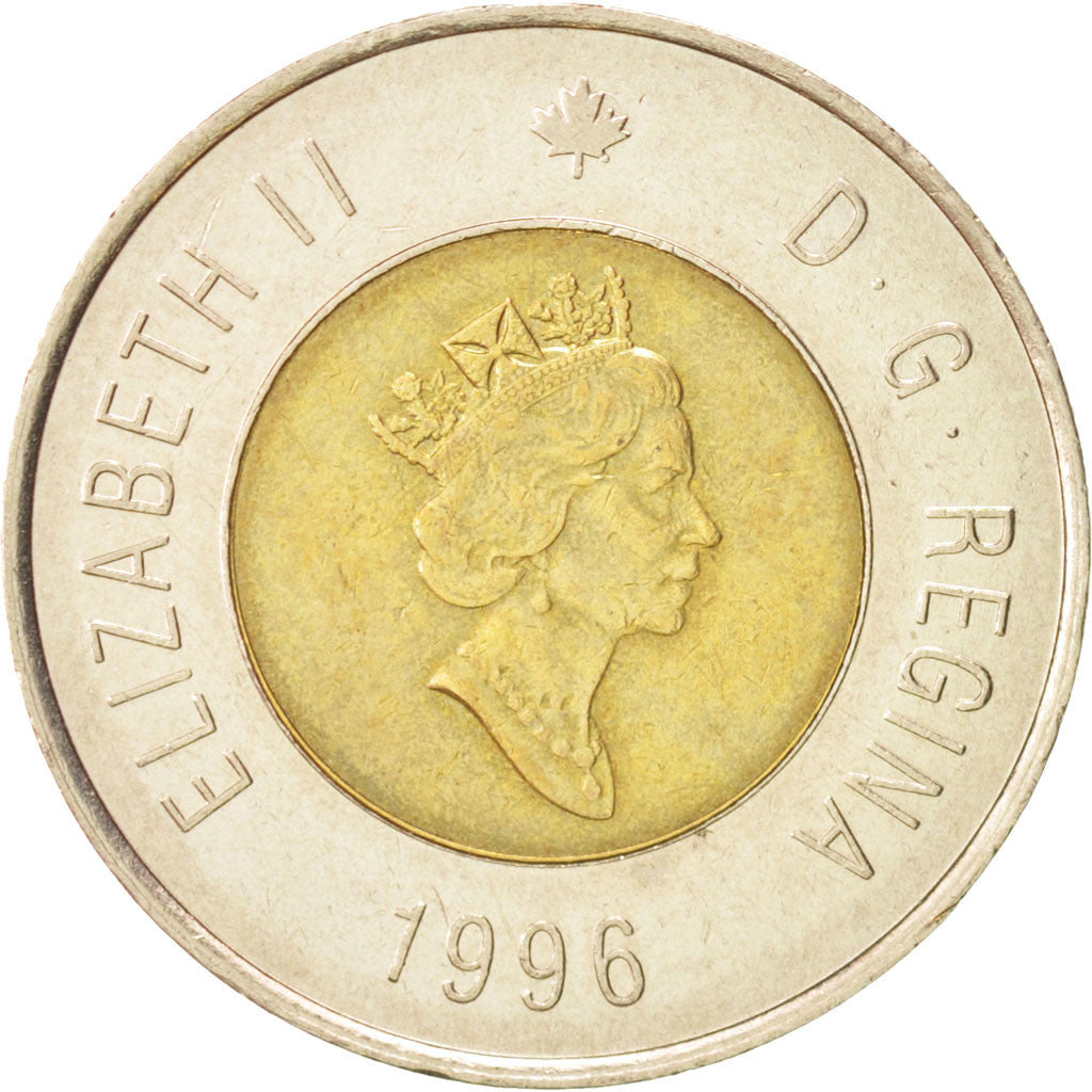 Canada, Elizabeth II, 2 Dollars, 1996, Royal Canadian Mint, EF(40-45)