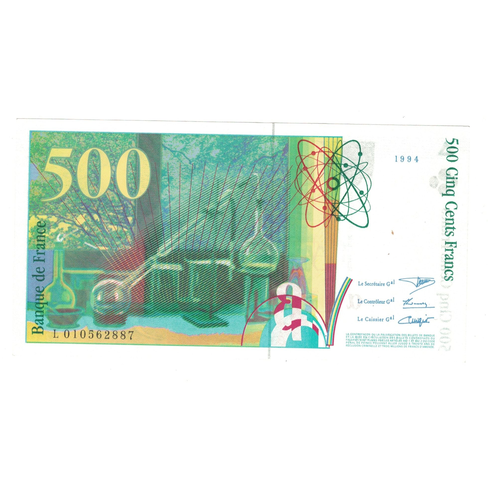 Frankreich, 500 Francs, Pierre et Marie Curie, 1994, L0105622887, SS+