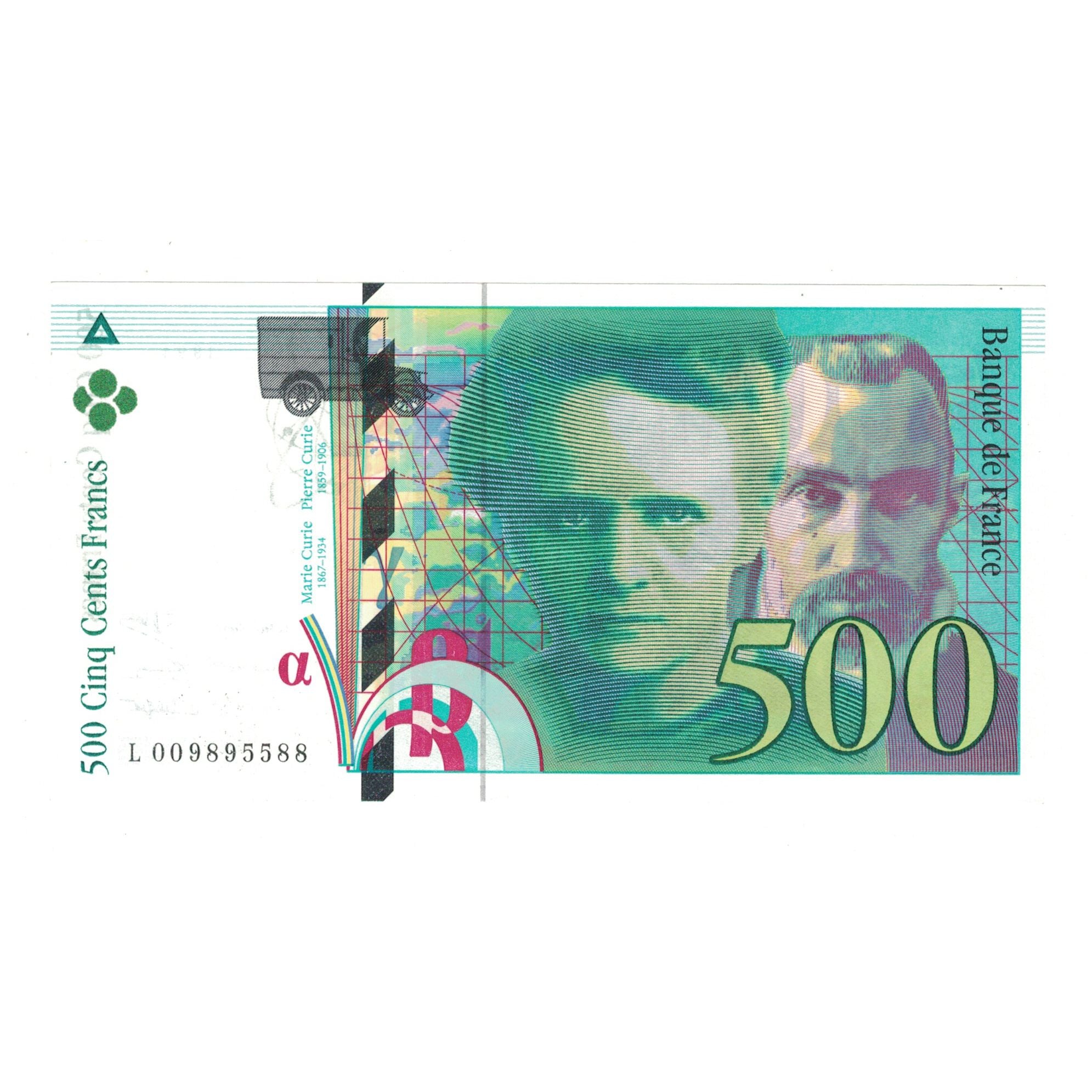 França, 500 Francs, Pierre et Marie Curie, 1994, L009895588, AU(50-53)