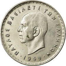 Coin, Greece, Paul I, 10 Drachmai, 1959, AU(50-53), Nickel, KM:84