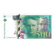 Francia, 500 Francs, Pierre et Marie Curie, 1994, D020044876, BB, Fayette:76.01