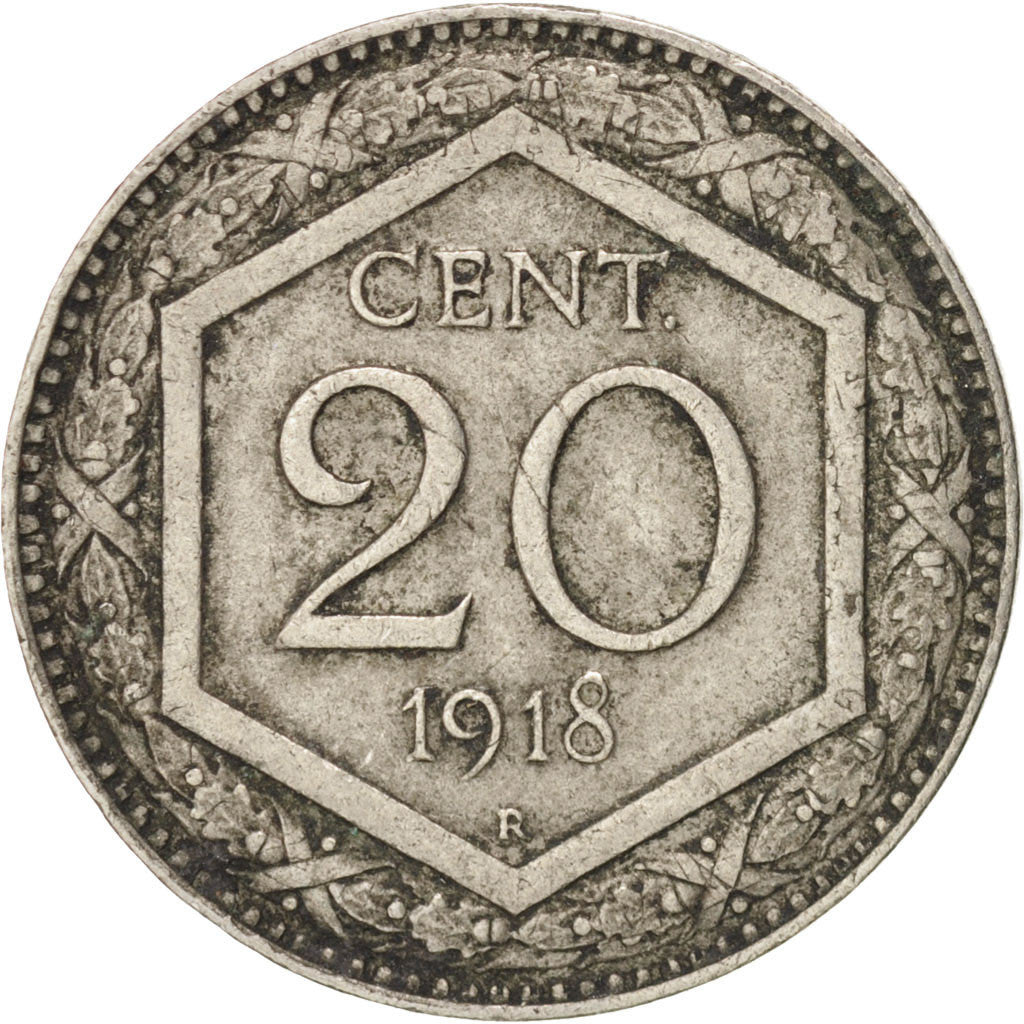 Italy, Vittorio Emanuele III, 20 Centesimi, 1918, Rome, EF(40-45)