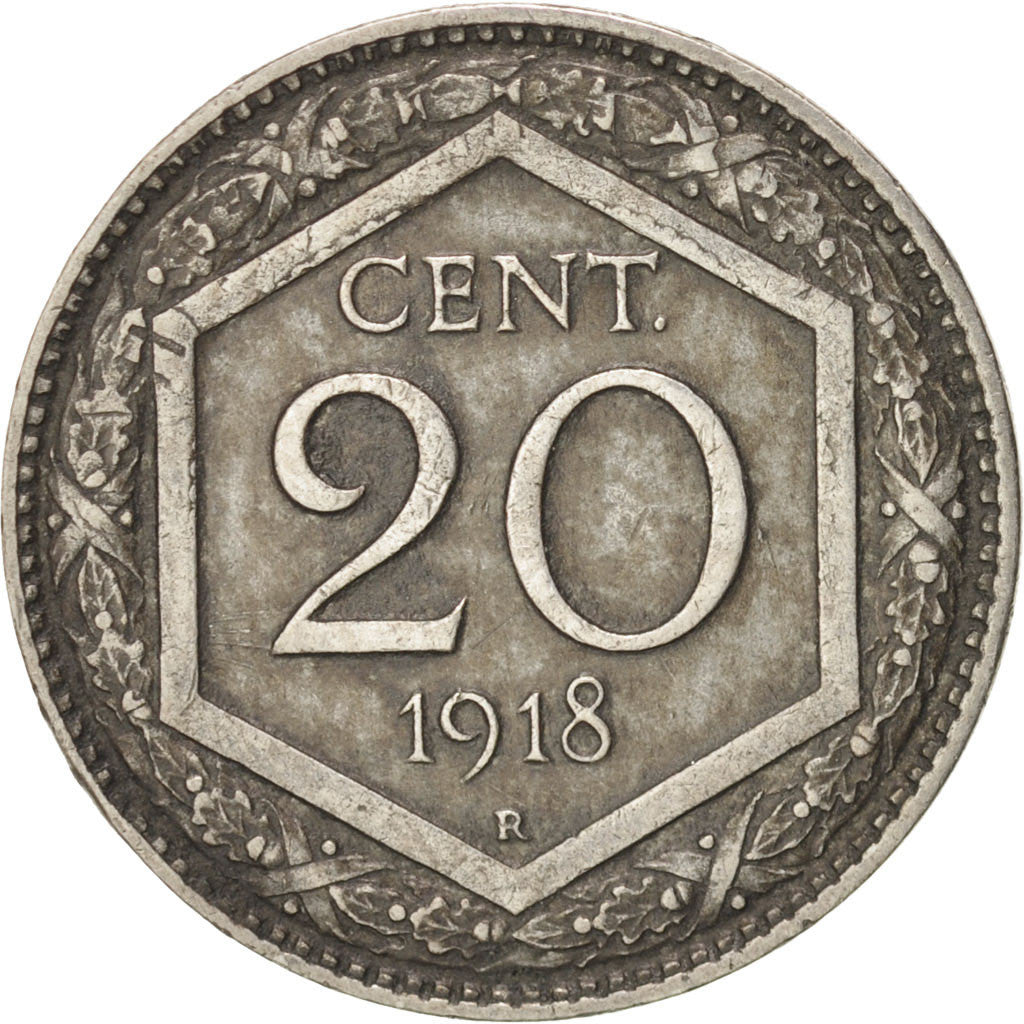 Italy, Vittorio Emanuele III, 20 Centesimi, 1918, Rome, EF(40-45)