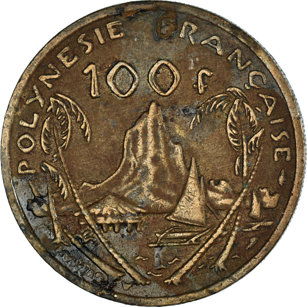 Moneda, Polinesia francesa, 100 Francs, 1992