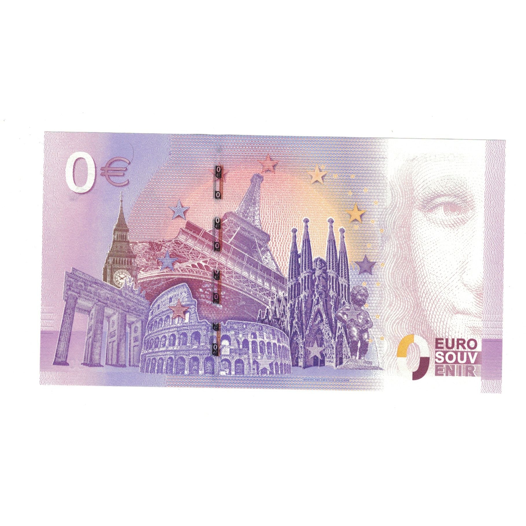 Frankrijk, Tourist Banknote, 2017, UEFR004730, 0 EURO, BORDEAUX, PLACE DE LA