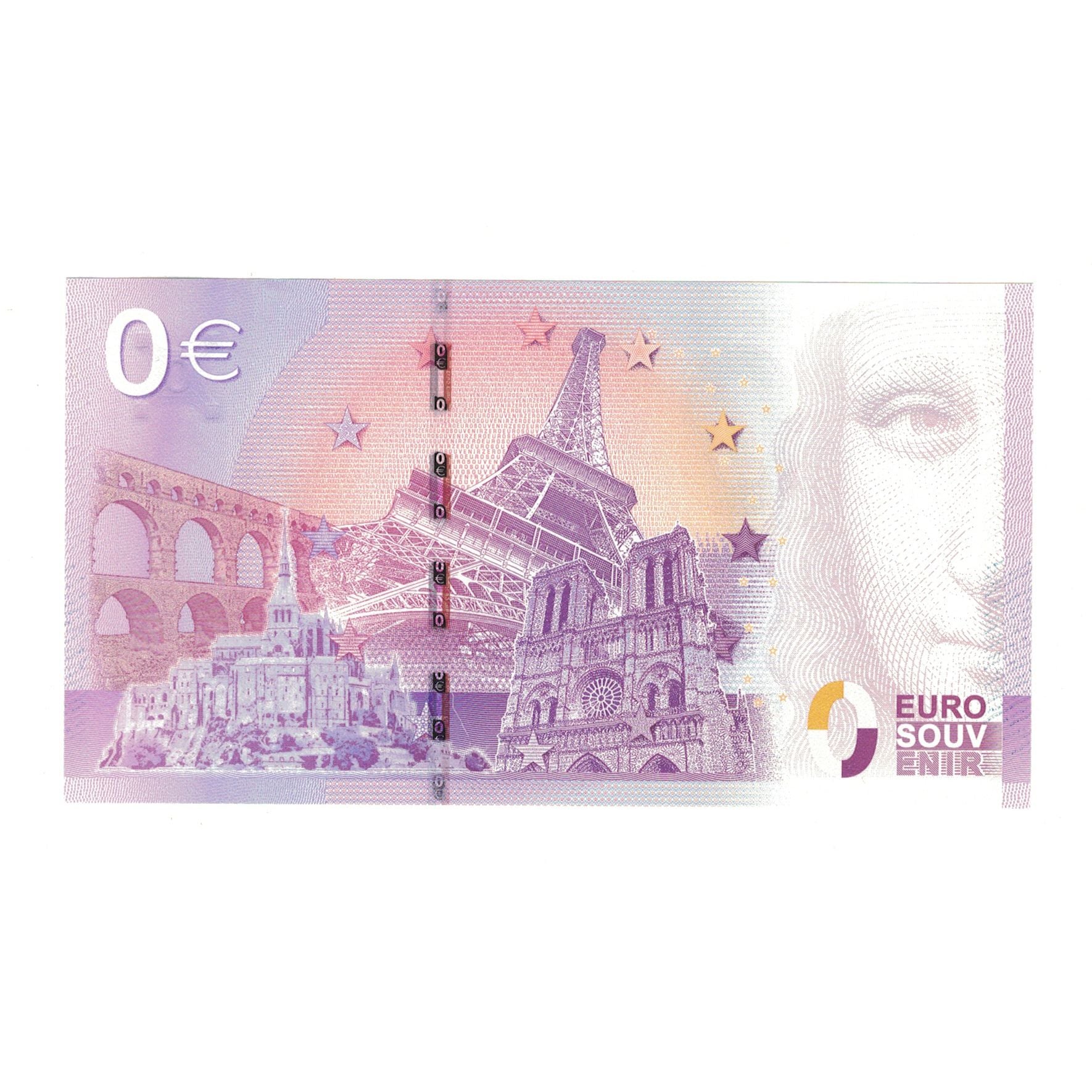 França, Tourist Banknote - 0 Euro, 2015, UEAA006646, NOTRE DAME DE LA GARDE