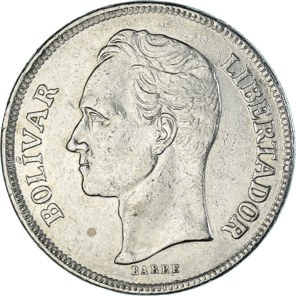 Münze, Venezuela, 5 Bolivares, 1977