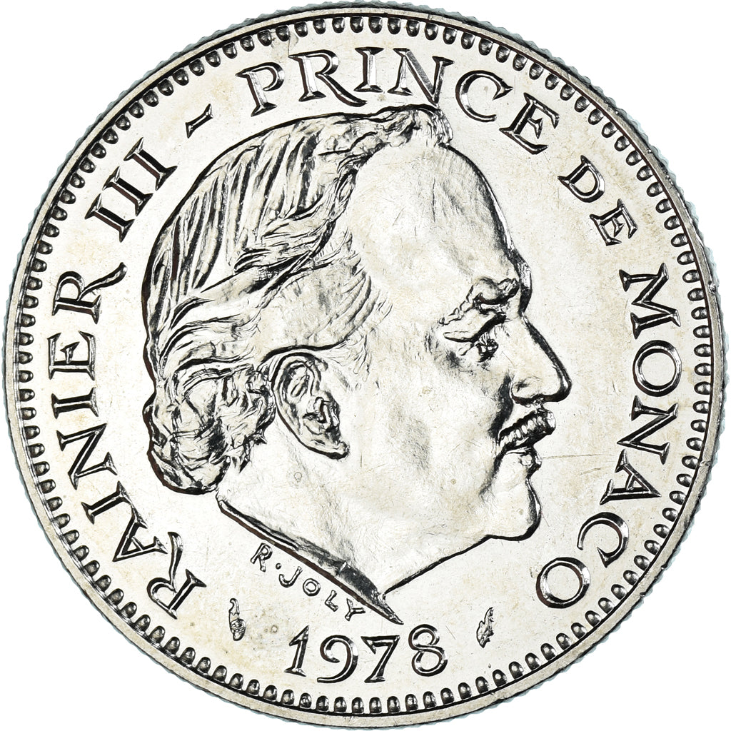 Moneda, Mónaco, 5 Francs, 1978