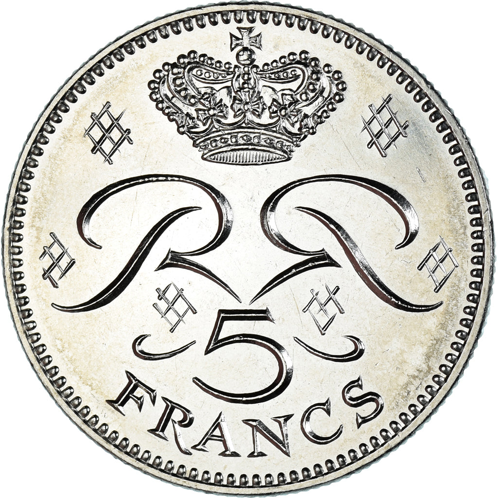 Moneda, Mónaco, 5 Francs, 1978