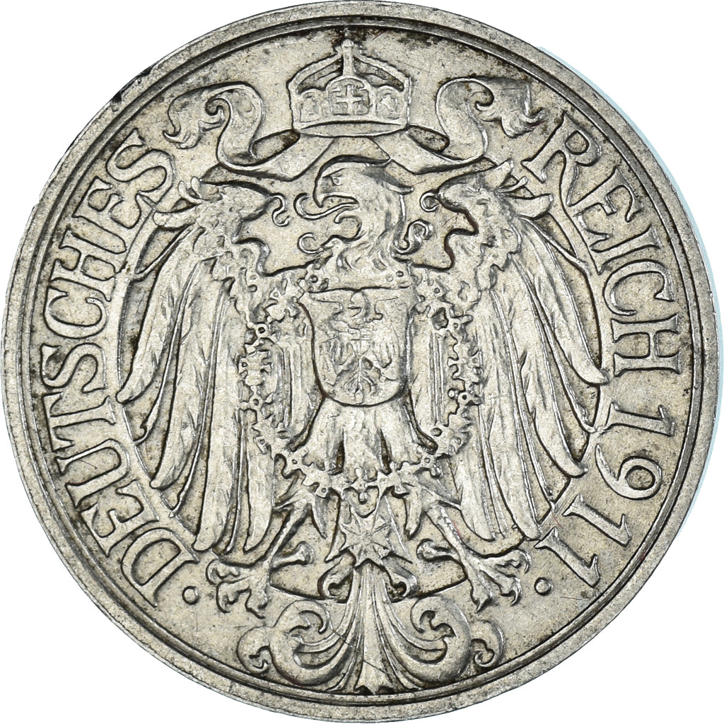 Moneta, Germania, 25 Pfennig, 1911