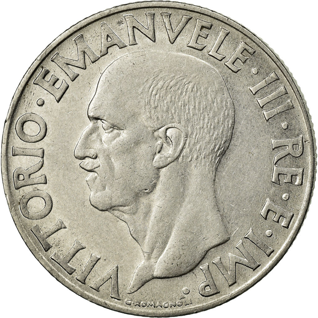 Coin, Italy, Vittorio Emanuele III, Lira, 1942, Rome, AU(50-53), Stainless