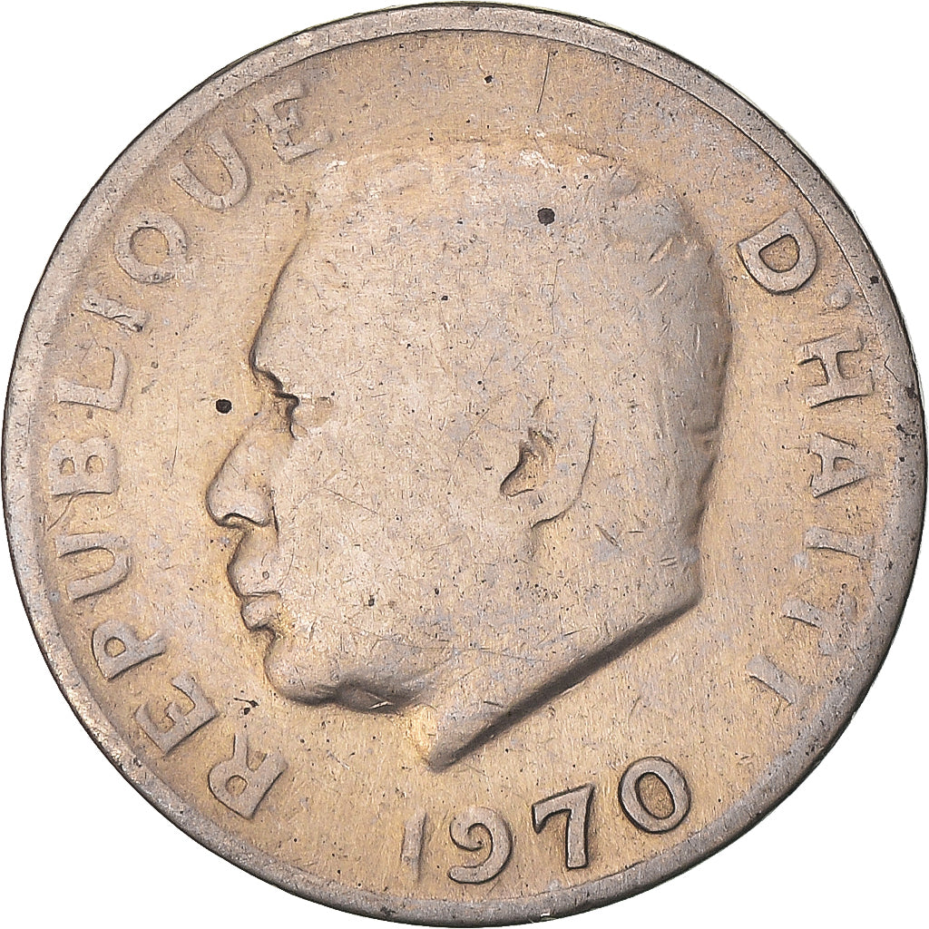 Coin, Haiti, 10 Centimes, 1970