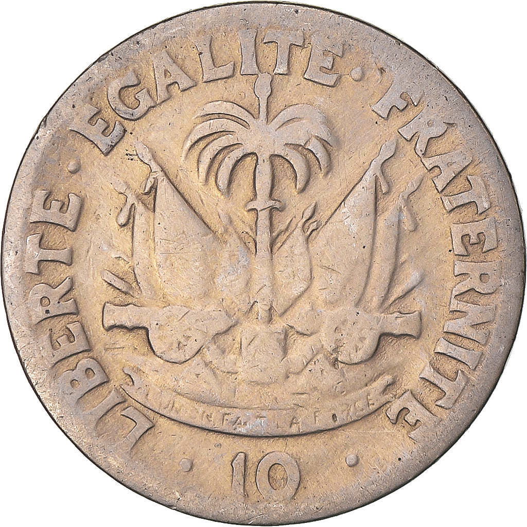 Coin, Haiti, 10 Centimes, 1970