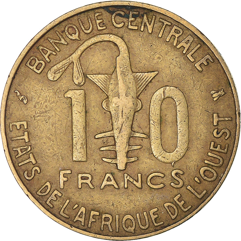 Moneta, Stati dell'Africa occidentale, 10 Francs, 1999