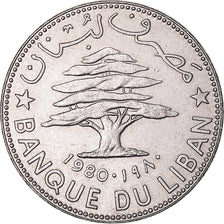 Coin, Lebanon, 50 Piastres, 1980
