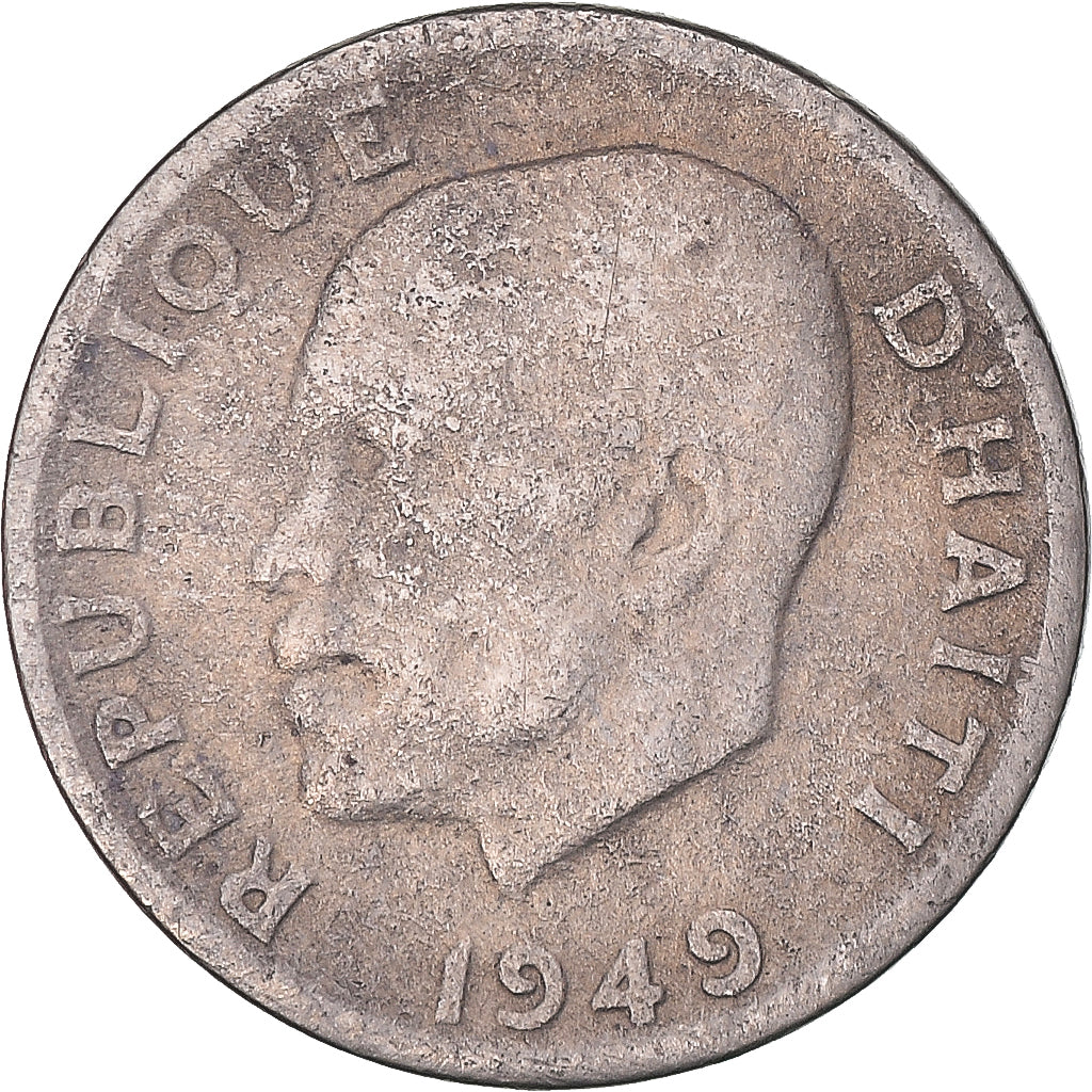 Coin, Haiti, 5 Centimes, 1949
