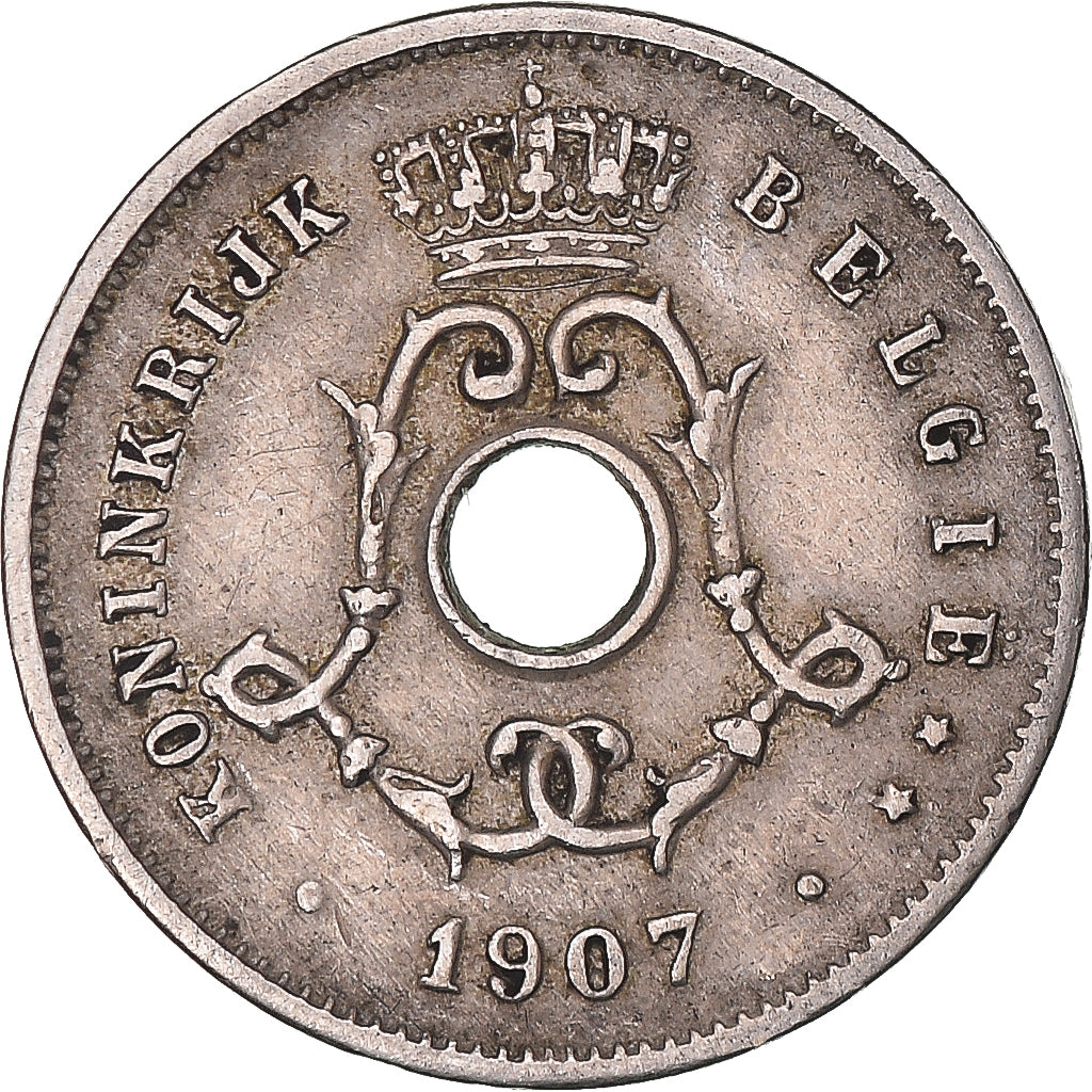 Moneda, Bélgica, 5 Centimes, 1907