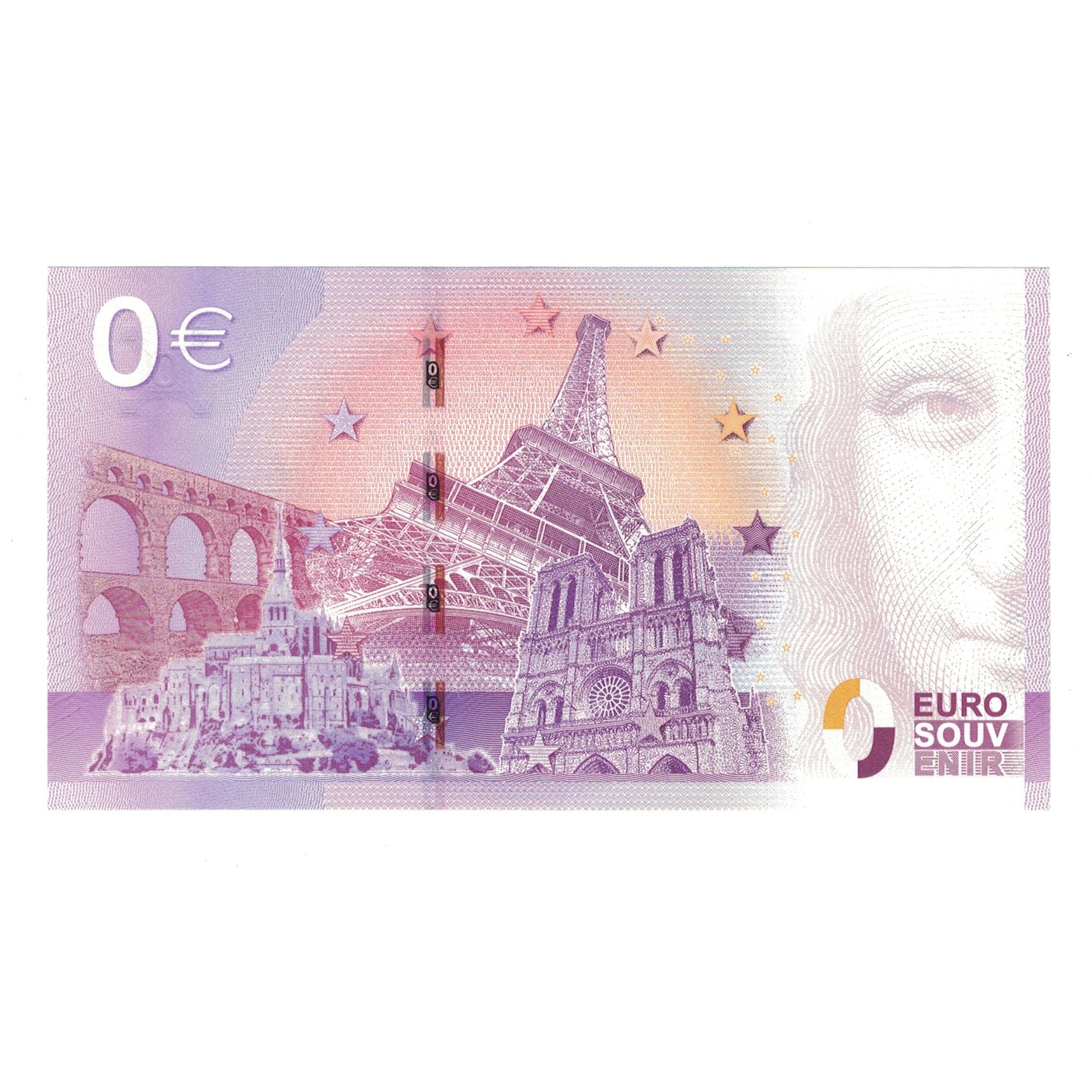 França, Tourist Banknote - 0 Euro, 2015, UECV000051, ROCHER DES AIGLES