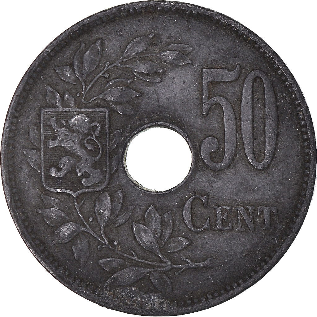 Coin, Belgium, 50 Centimes, 1918