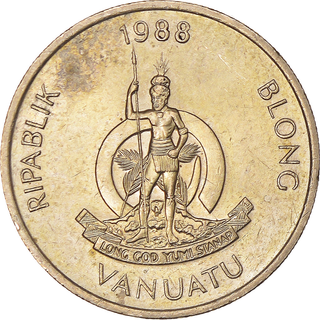 Coin, Vanuatu, 100 Vatu, 1988
