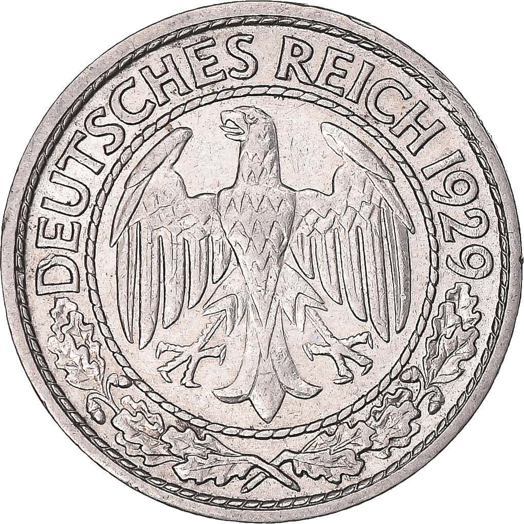 Coin, Germany, 50 Reichspfennig, 1929