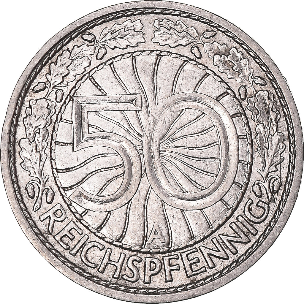 Coin, Germany, 50 Reichspfennig, 1929