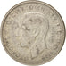 Australia, George VI, Florin, 1946, Melbourne, EF(40-45), Silver, KM:40a, 28.6
