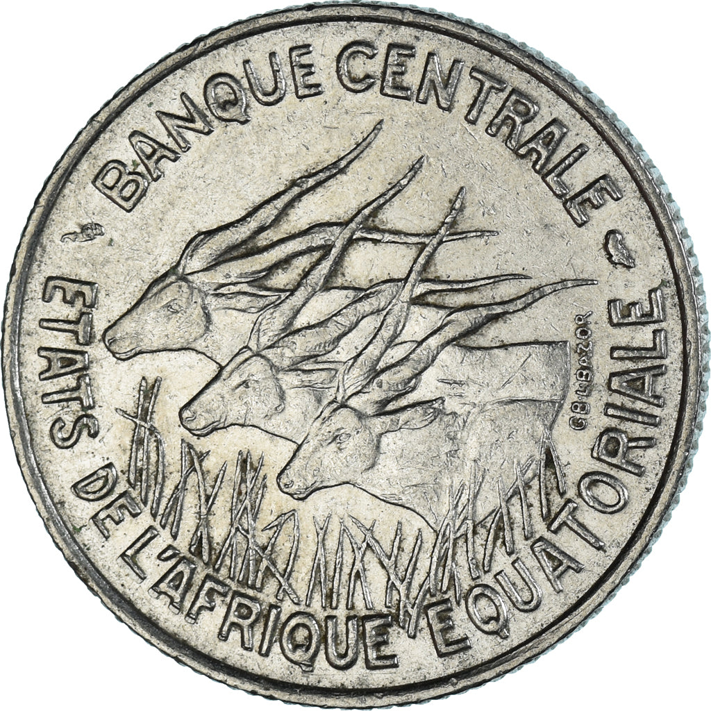 Moeda, ESTADOS AFRICANOS EQUATORIAIS, 100 Francs, 1967