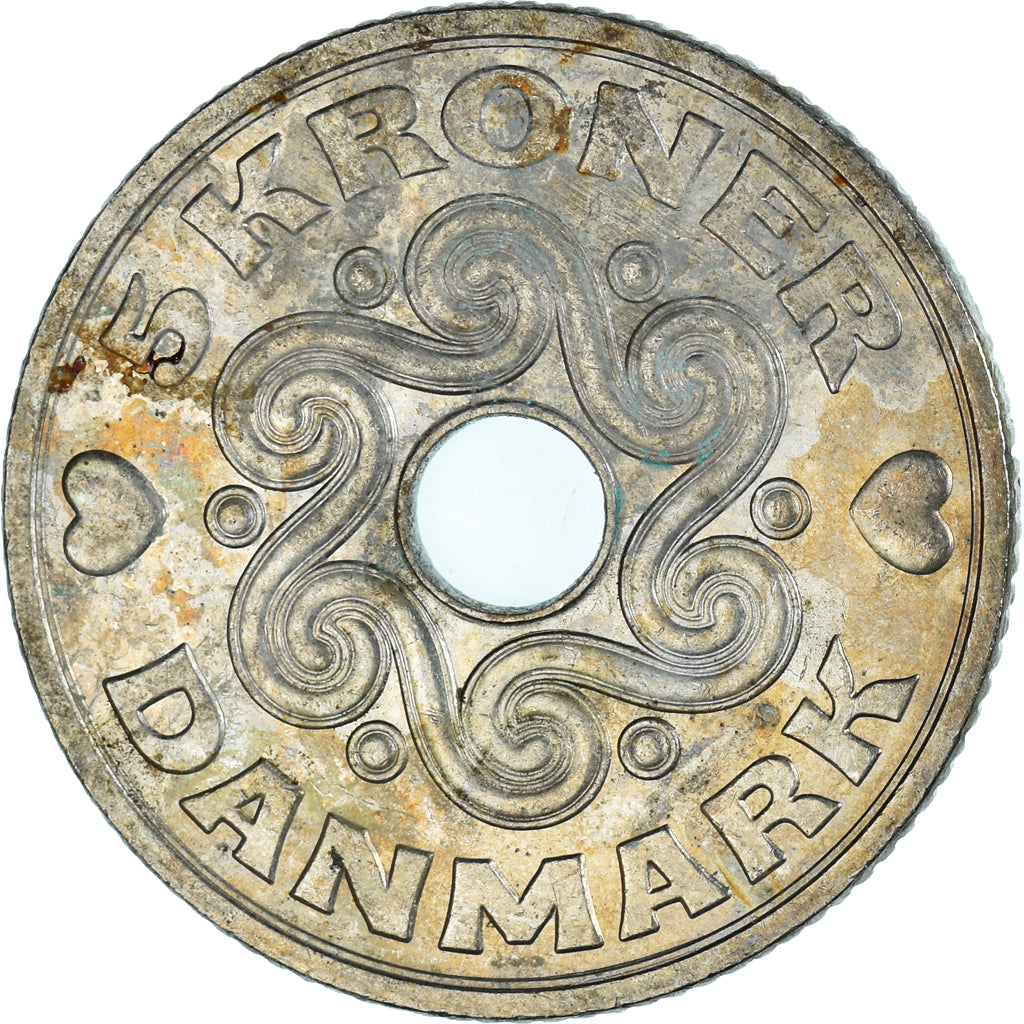 Monnaie, Danemark, 5 Kroner, 1994