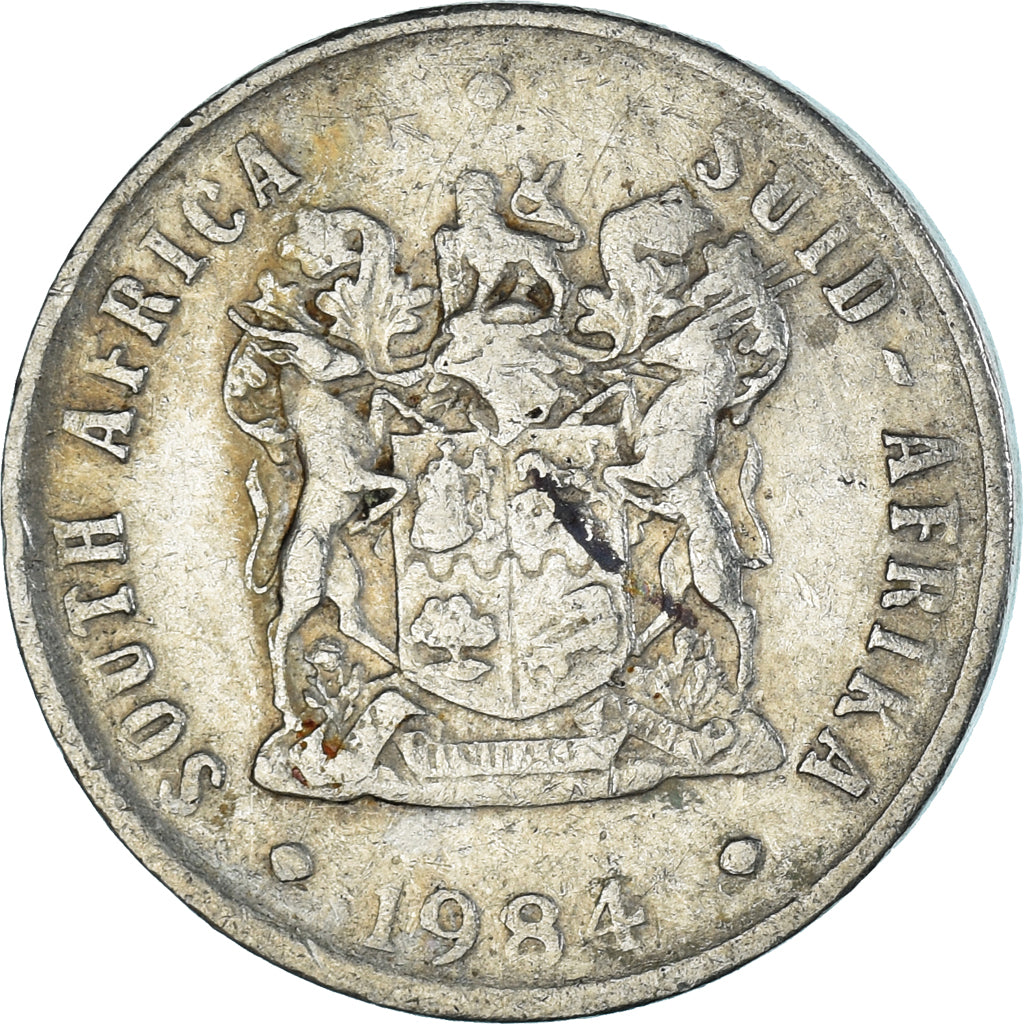 Moeda, África do Sul, 10 Cents, 1984