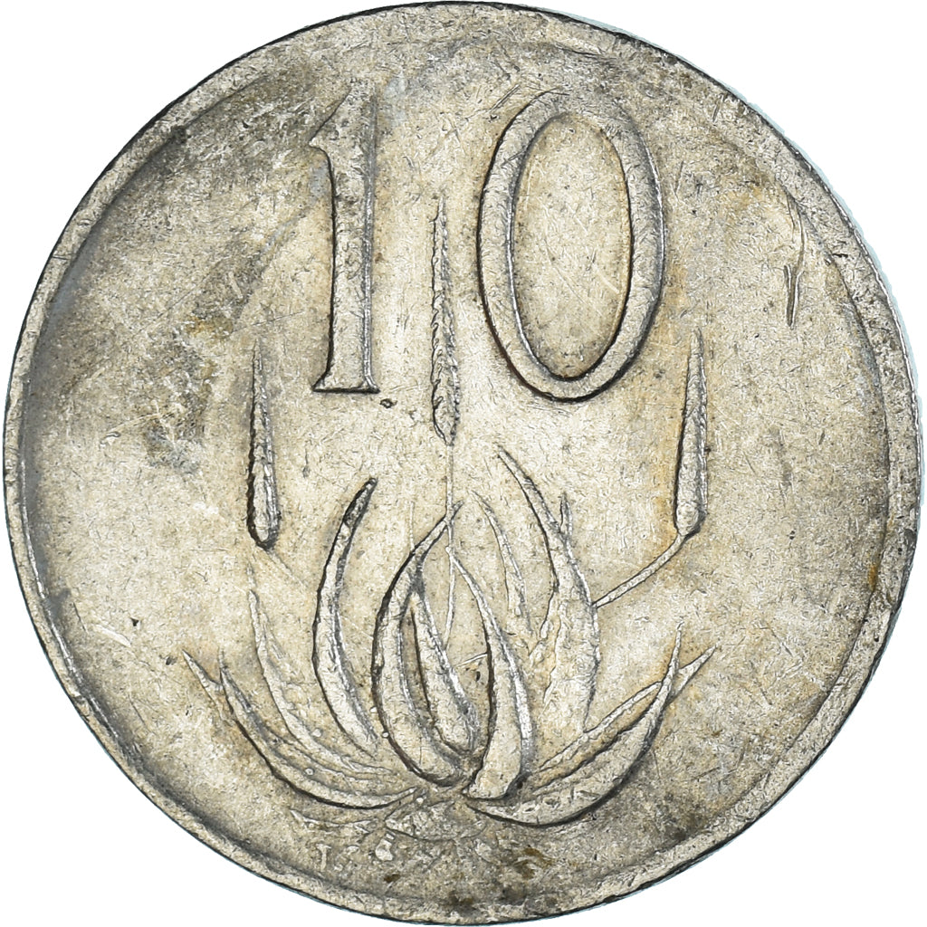 Moeda, África do Sul, 10 Cents, 1984
